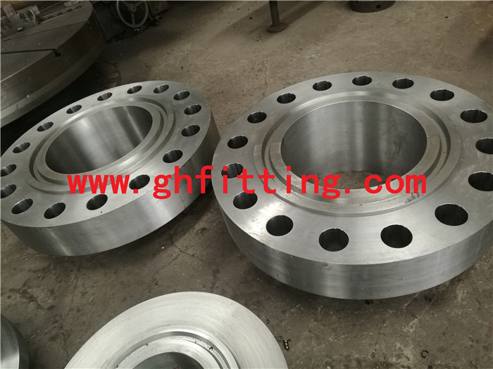 A182 F60双相钢锻制高压法兰， 12寸CLASS2500双相钢带颈对焊法兰, 美标半岛娱乐站